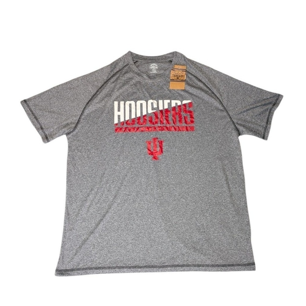 Rivalry Threads Indiana University Hoosiers Mens XL Gray Performance T-Shirt NWT